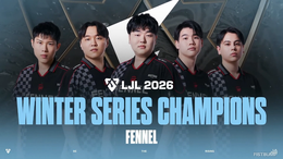 LJL WINTERは貫禄の全勝ロードでFENNELが優勝! SUMMERはセミファイナルから新宿でオフライン開催も決定【LJL 2025 Winter Series】