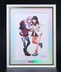「グリッドマン」宝多六花、新条アカネのフィギュア用イラストが複製原画に!トリダモノ氏とsaitom氏の美麗ビジュアル使用、数量限定で予約受付中