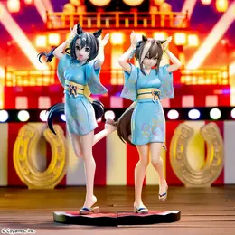『ウマ娘』サトノクラウンとシュヴァルグランが、夏らしい「トレセン音頭」でフィギュア化!8月28日からプライズ展開