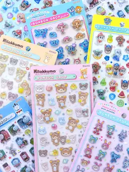 「ボンボンドロップシール」がロフトネットストアで抽選販売!「リラックマ」「しずくちゃん ミニ」など全12種をラインナップ