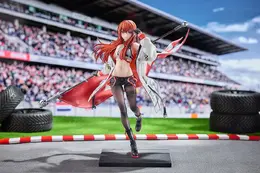 大胆にお腹魅せるレーシングガール姿!『STEINS;GATE』より「牧瀬紅莉栖」フィギュアが予約開始ー同衣装のぬいぐるみも展開
