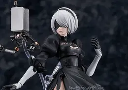 チラ見えする太もも…!アニメ『ニーア オートマタ』より「2B」の可動フィギュアが再販―ウィルス汚染顔や白の契約など付属パーツも豊富