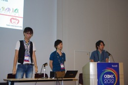 左：中谷純也氏(チーフリギングアーティスト)中：宮本浩史氏(シニアデザイナー)右：横尾裕次氏(CGプロデューサー)