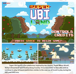 2Dアクションゲームの魅力が詰まった『Super Ubi Land』、Wii Uでの配信が実現へ
