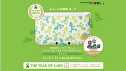 ルイージの柄がほほえましい3DS LL本体