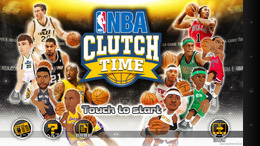 『NBA CLUTCH TIME』タイトル画面