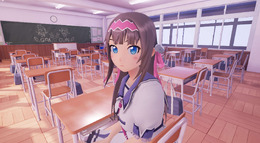 【レポート】紳士ゲー『ぎゃる☆がんVR』ついにお披露目！窓に挟まった美少女を後ろから覗いてみた