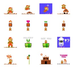 初代『スーパーマリオ』8bitな動くサウンド付きLINEスタンプ配信開始、おなじみの曲・効果音が勢揃い！