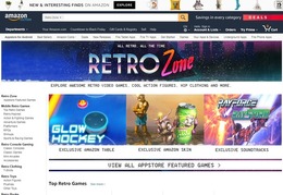 海外Amazonがレトロゲームに焦点を当てたWebポータル「Retro Zone」を開始