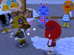 『ポケ森』クール勢のキャンプ場運営日記 ~キャンプ場にリカルド登場、真冬のノースリ-ブはさすがにキツイ~