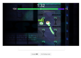 Google、ハロウィン記念の通信対戦ゲームをトップページにて展開―可愛い幽霊操って人魂を敵より確保せよ！