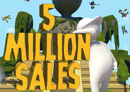 ふにゃふにゃパズルACT『ヒューマン フォール フラット』が500万本セールス達成！ 旧正月を祝うセールやスキン追加も