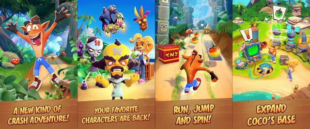 モバイル向け新作『クラッシュ・バンディクー ブッとび！マルチワールド』発表