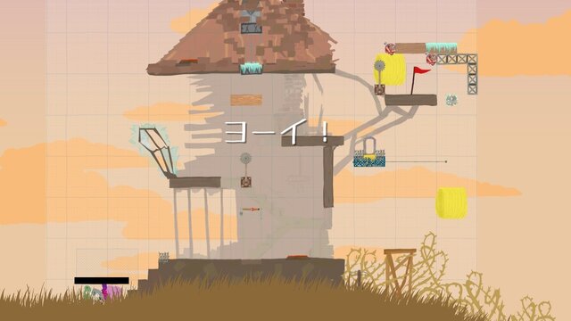 ゆるふわな動物が戦うアクション『Ultimate Chicken Horse』プレイヤーの手でステージをハチャメチャに改変し、ライバルを蹴落とせ！【プレイレポ】