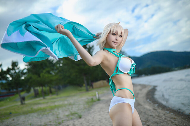 『Fate/Grand Order』水着沖田総司/撮影:やぎ(@yagi_photo33)