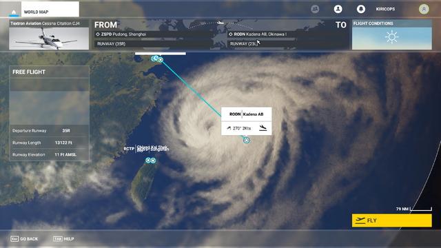 圧倒的巨大感…！『Microsoft Flight Simulator』で台風8号を観察してみた