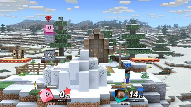 『スマブラSP』あの嘘がホントになった？ スティーブを吸い込んだら、カービィが“四角く”なった！ 驚きの見た目とこだわりの再現度をご覧あれ