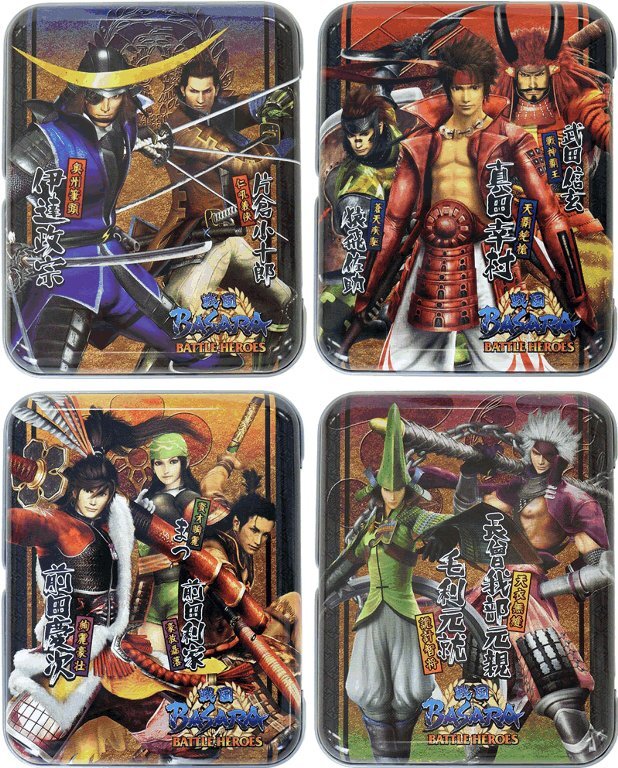 『戦国BASARA バトルヒーローズ』缶ケース入りお菓子発売に