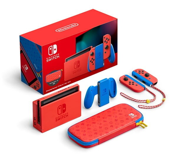 マリオ をモチーフにしたスイッチ本体特別セット Nintendo Switch マリオレッド ブルー セット 2月12日発売 インサイド