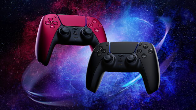 PS5用DualSenseコントローラーに新色「ミッドナイト ブラック」＆「コズミック レッド」が追加！6月10日発売予定