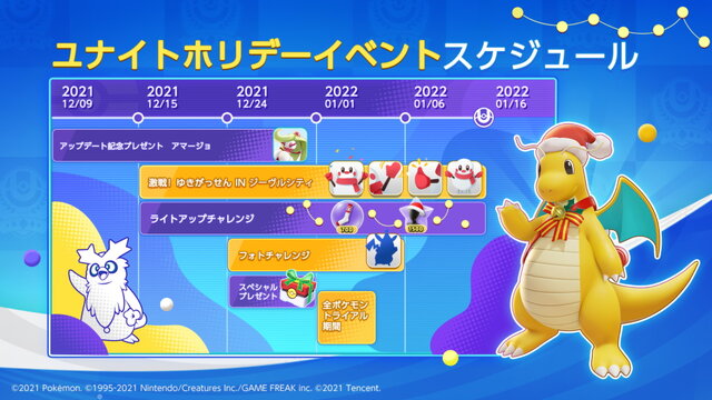 ポケモンユナイト に カイリュー 参戦決定 12月9日より ホリデーイベント スタート インサイド