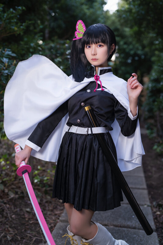 洗濯機可 【フルセット*コストモ製】鬼滅の刃 栗花落カナヲ コスプレ