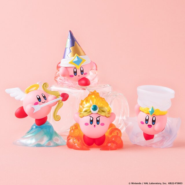 『星のカービィ』の“コピー能力”がガシャポンに！透け感のある”ファイア”や”トルネイド”など、全4種