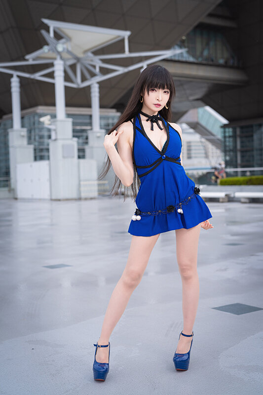 ティファ 青ドレス ファイナルファンタジー7 コスプレ 蜜蜂の館 FF7R