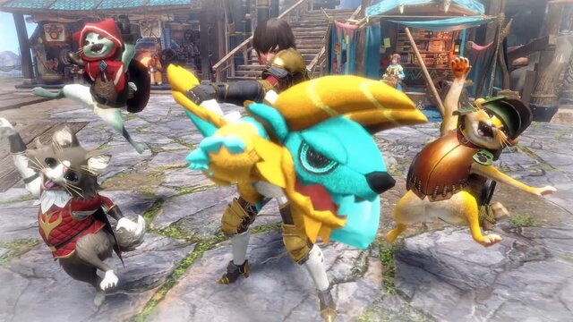 『モンハンライズ：サンブレイク』アプデ情報を伝えるフィオレーネが可愛すぎ！新重ね着武器「ぬいぐるみシリーズ」に大興奮する王国騎士