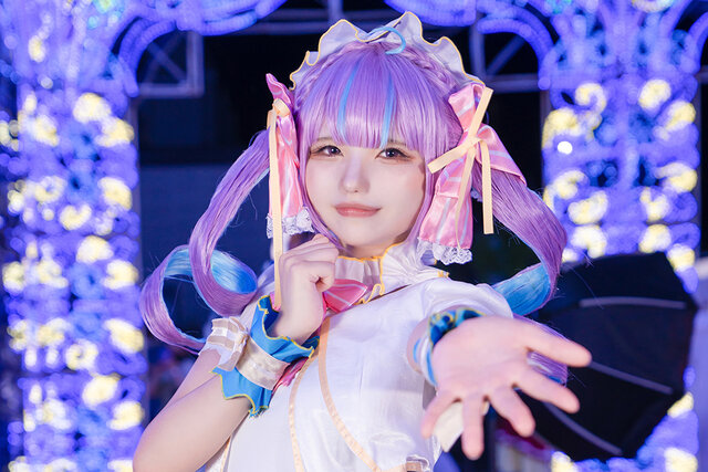 湊あくあ「ホロライブ」/モデル:しろい、撮影:tama