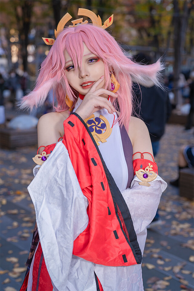 八重神子『原神』/モデル:あましゅ、め、撮影:tama