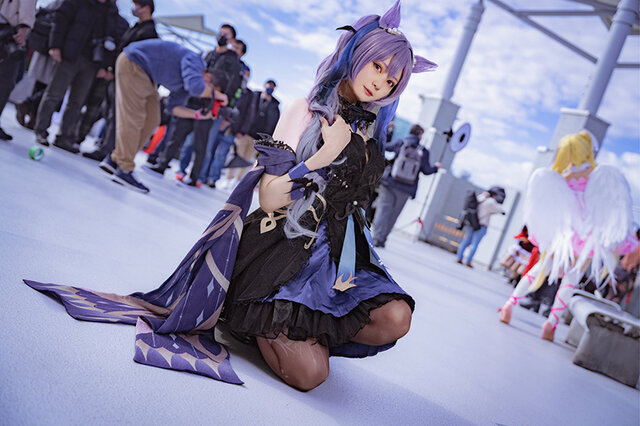 刻晴『原神』/猫宮ねね子 (Twitter:@NeK_neneko_)、撮影:Jon