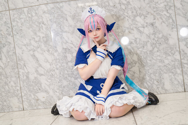 湊あくあ「ホロライブ」／はおこ（@ha_o030）、撮影：tama