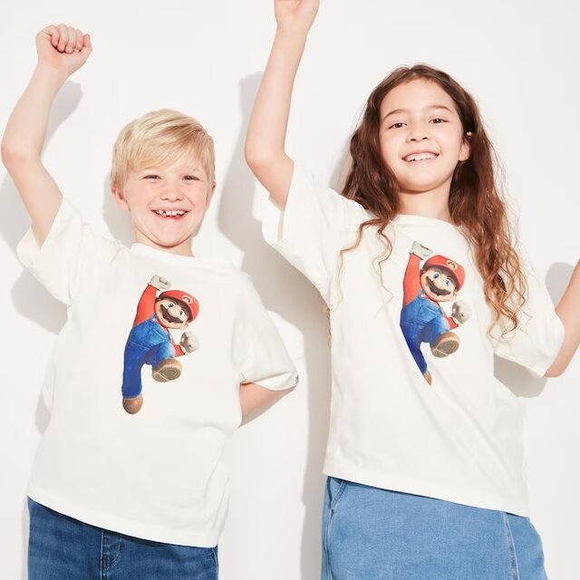 映画「マリオ」とユニクロがコラボ！壮大な冒険をTシャツで表現、メンズ/キッズ向けに4月24日から発売