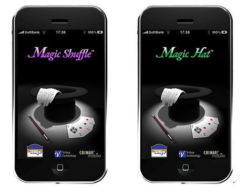 iPhone/iPod touchでマジックが出来るアプリ『Magic Shuffle』『Magic Haｔ』12月18日配信開始