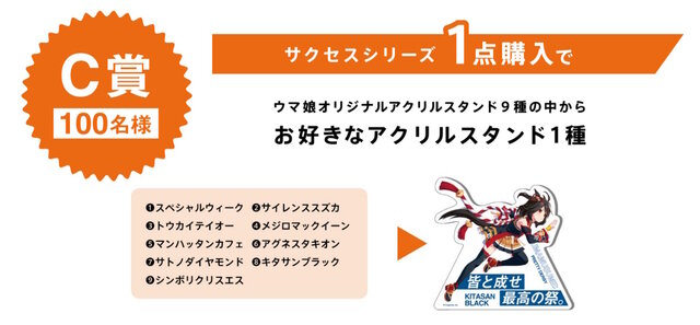 卓出 ウマ娘 コラボ ステッカー マンハッタンカフェ 花王