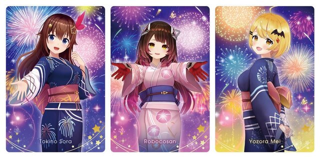 「ホロライブ」夏らしい浴衣姿は必見！国内、海外タレント総勢51名がラインナップのカード付きウエハース3弾が発売開始