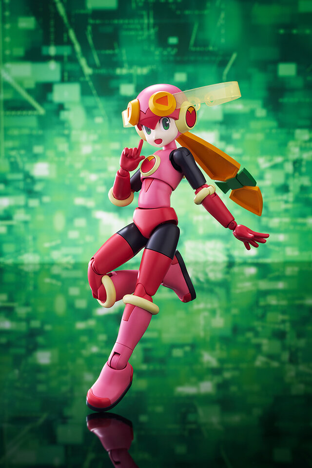 『ロックマンエグゼ』桜井メイルのネットナビ「ロール」がプラモデル化！キャラクター性溢れるフェイスパーツ、“ロールアロー”で劇中シーンを再現
