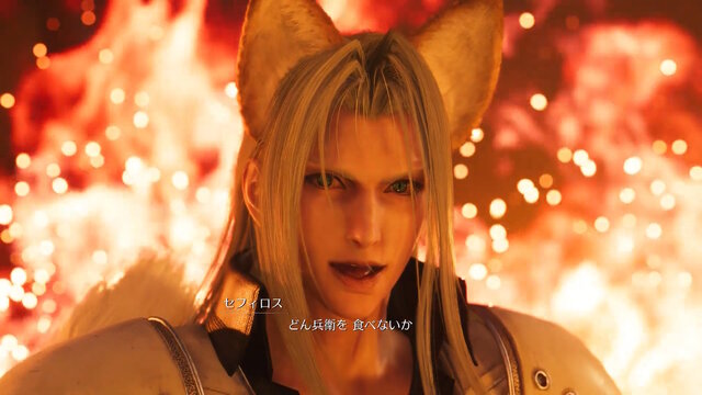 『FF7 リバース』セフィロス、どん兵衛コラボで“どんぎつね”になる―「クラウド、どん兵衛を食べないか」「興味ないね」