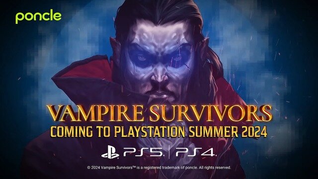 大人気ローグライトアクションPS5/PS4版『Vampire Survivors』2024年夏発売決定＆『魂斗羅』コラボDLC5月9日発売