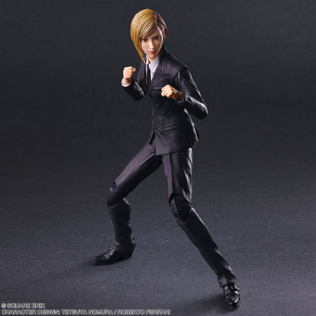 『FF7 リバース』よりタークスの新人「イリーナ」がアクションフィギュアに!スーツの上からも分かるスタイルなど、リメイクによって描かれた姿を立体化