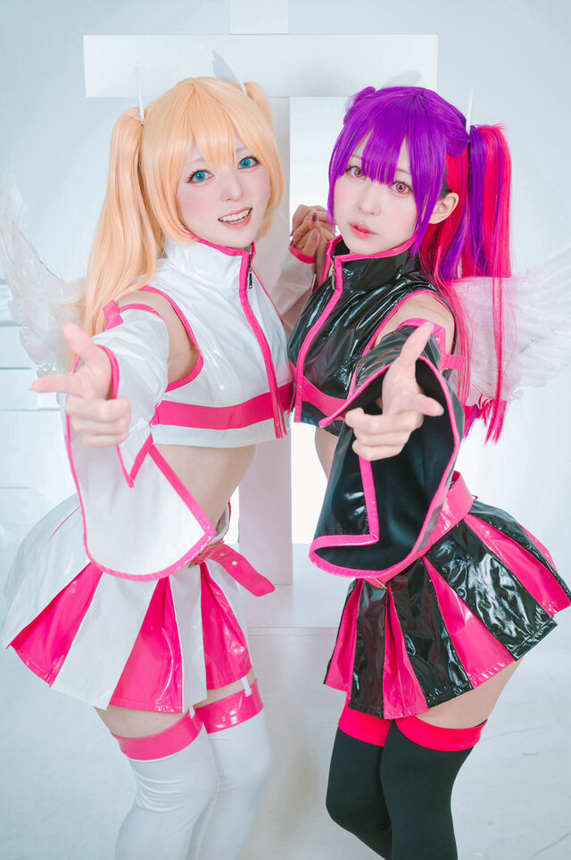 ミリエラ／えこぴ（X：@_echo_11）、リリエル／鹿目ろあ（X：@kaname_loa）、撮影：まさ（X：@papio3821）