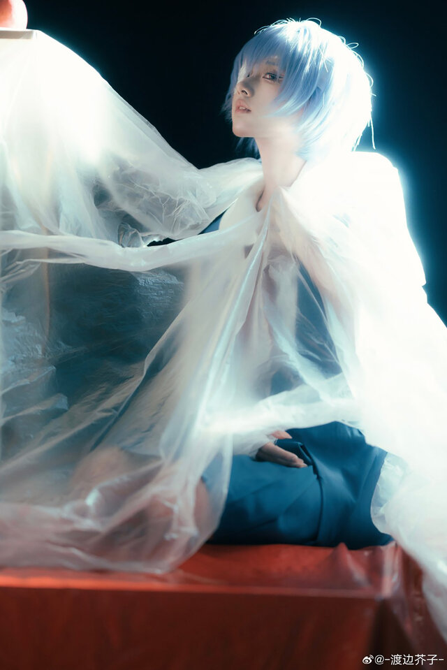 綾波レイ「エヴァンゲリオン」／渡边芥子（X：@akutako46）