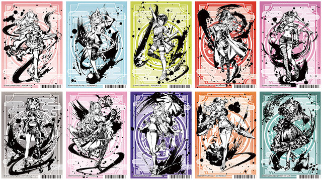 さくらみこ、白上フブキら10名を墨絵風にデザイン！「ホロライブ」描き起こしイラストグッズがアニメイトで発売開始