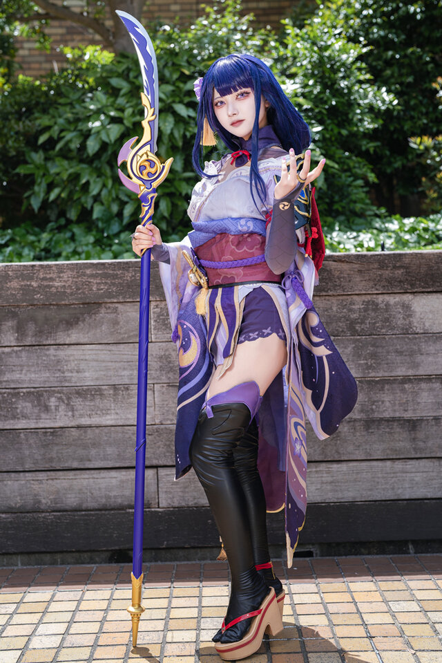 雷電将軍『原神』／くれは くく（X：@kuku_81cos）