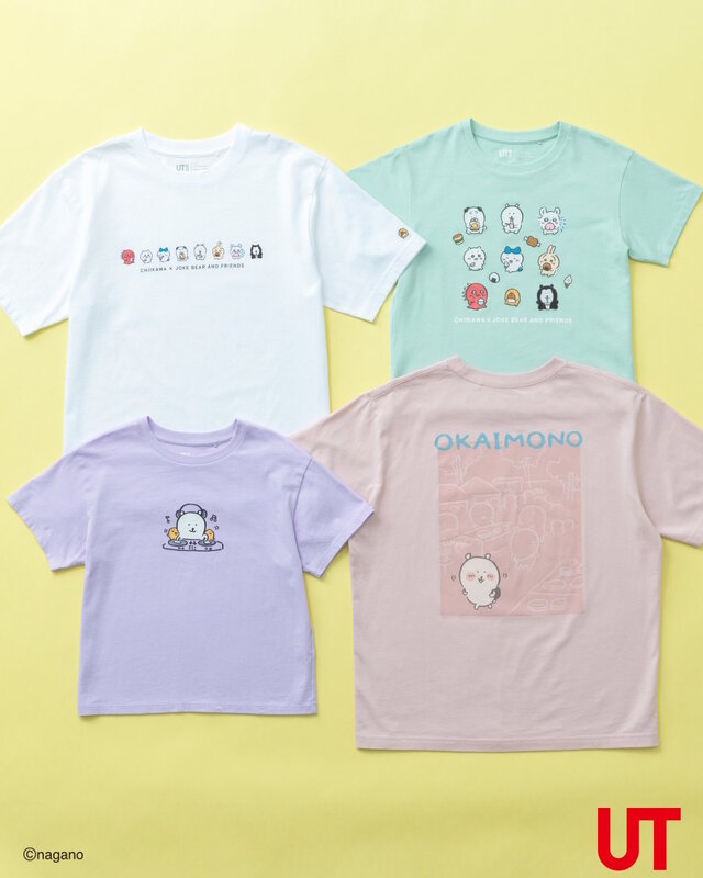 ユニクロの「ちいかわ x ナガノのくま」のUTコレクションが可愛い！激辛カレーを食べてヒイヒイする“ちいかわ”など全8種