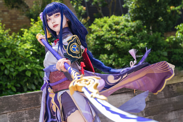 雷電将軍『原神』／くれは くく（X：@kuku_81cos）