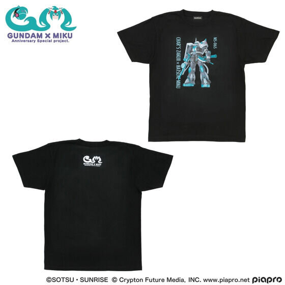 ネギを持った旧ザクぐるみが可愛い！「ガンダム」×「初音ミク」Tシャツやアクスタなど、多数のグッズがプレバンにて予約受付実施