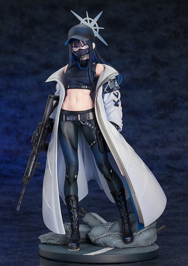 鍛え上げられた腹筋にドキッ！『ブルアカ』「サオリ」フィギュアが最高にクール、特徴的なコート、メカニカルなマスクなども完全再現