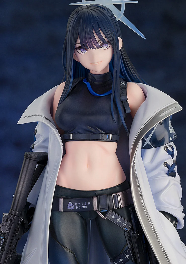 鍛え上げられた腹筋にドキッ！『ブルアカ』「サオリ」フィギュアが最高にクール、特徴的なコート、メカニカルなマスクなども完全再現